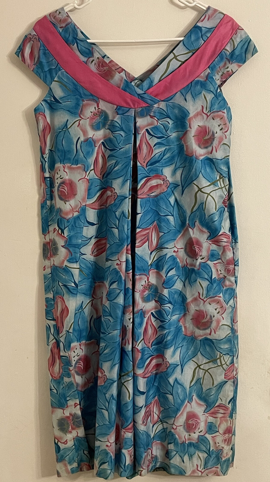 WAIKIKI SPORTS vintage Hawaiian print Beach Dress Aloha Rare 50s-60s?