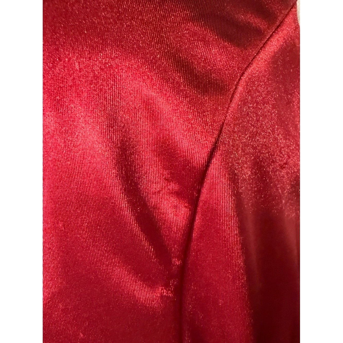 Melora Deep Red Satin Dress