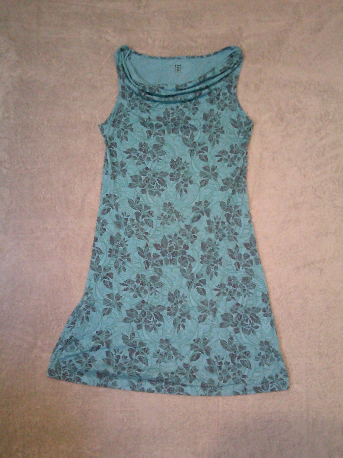 Title Nine Womens Dress Breeze Draped Neck Floral Athletic Size Medium