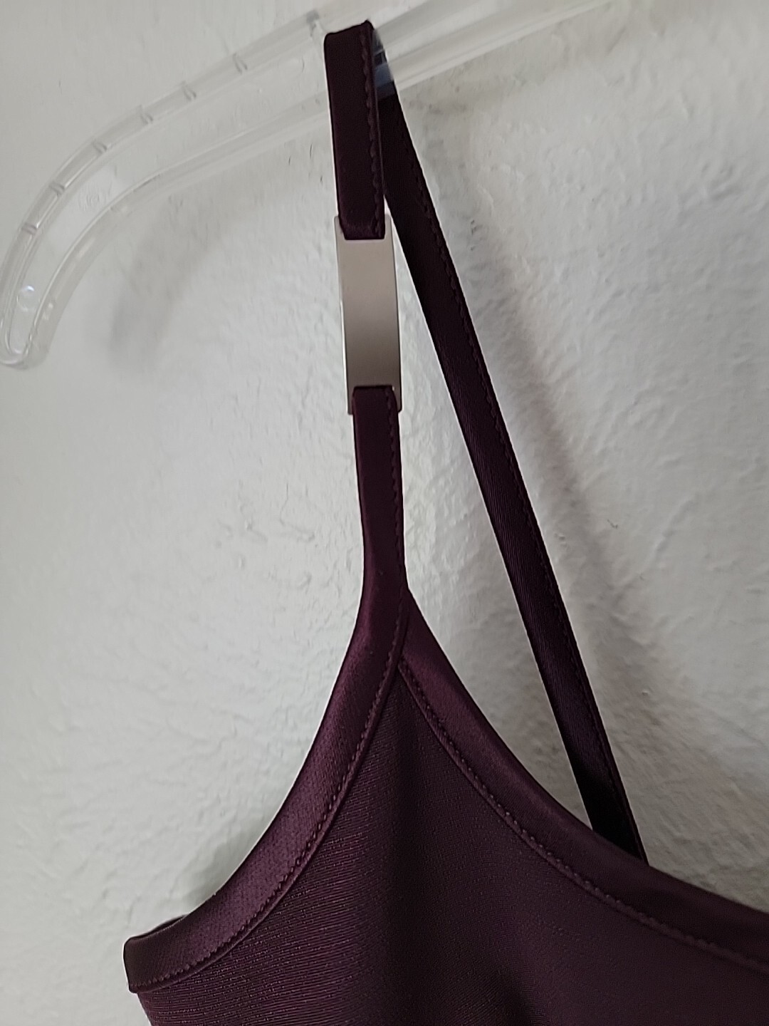 Maria Nero Blanco Y2k Mini Dress Purple Spaghetti Strap Scuba Large Runs Small