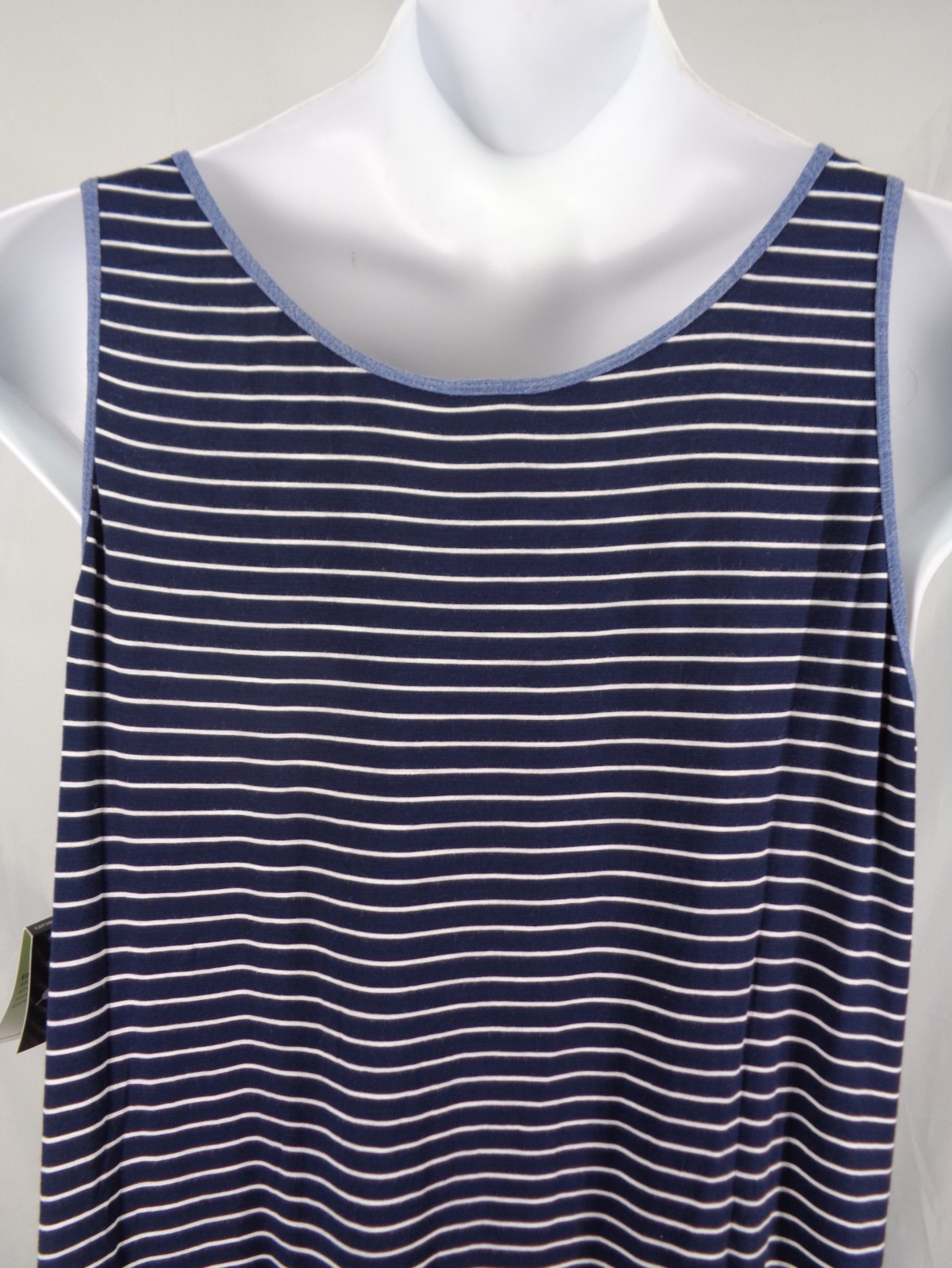Eddie Bauer Stripe Solid Reversible Tank Dress Size XXL Tall T2XL New Defect