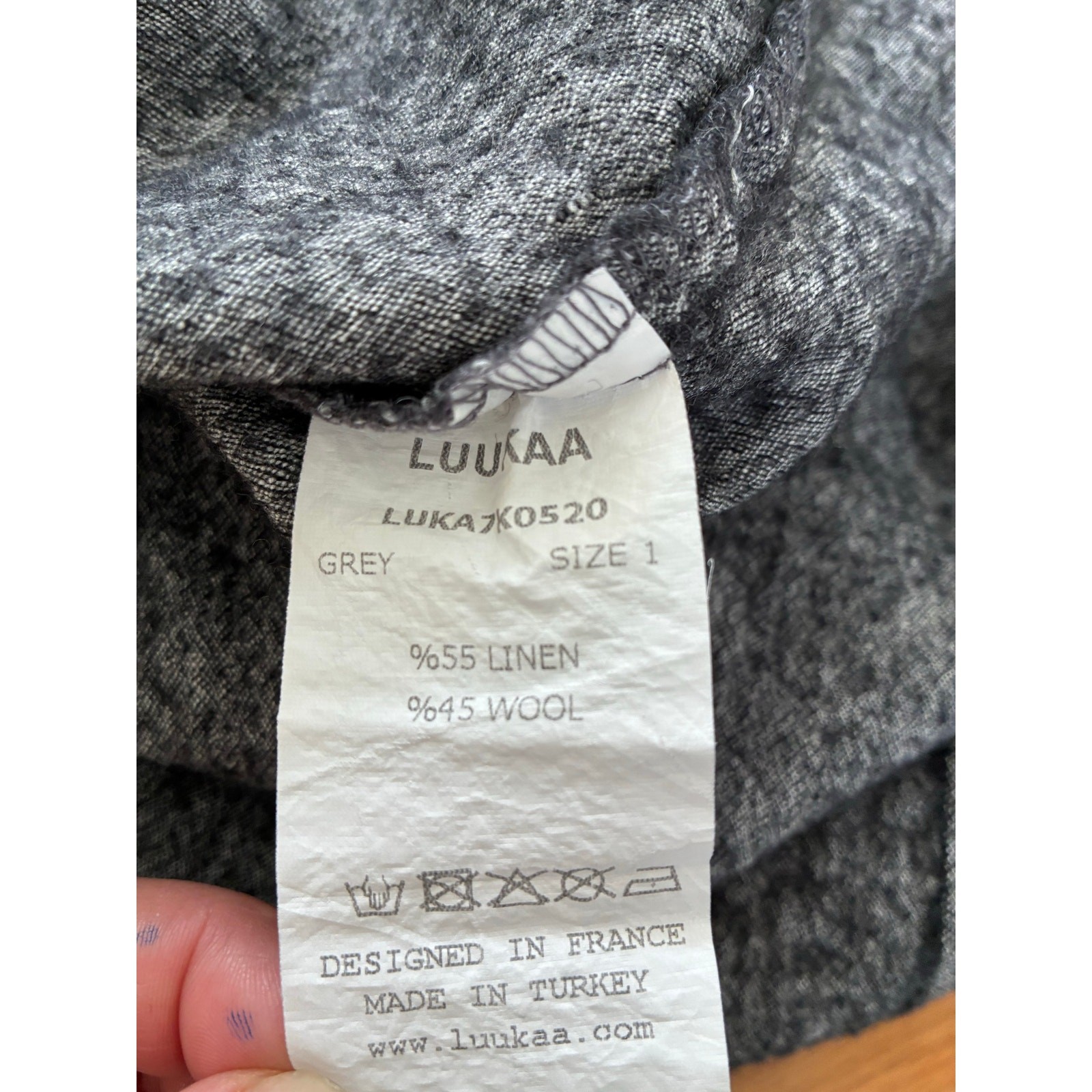 NWT Luukaa Dorris Linen Dress Size US 6/8 Lagenlook Hoho Minimalist Capsule