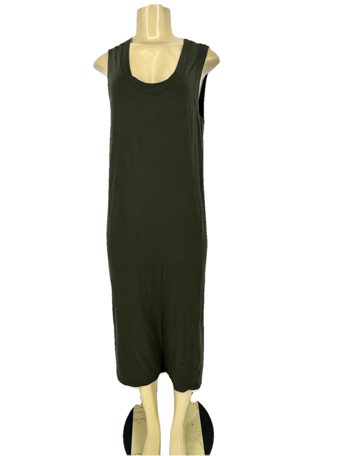 Lululemon Size 8 ? Women All Yours Maxi Tank Dress Green Side Slits W1CQ8S B25