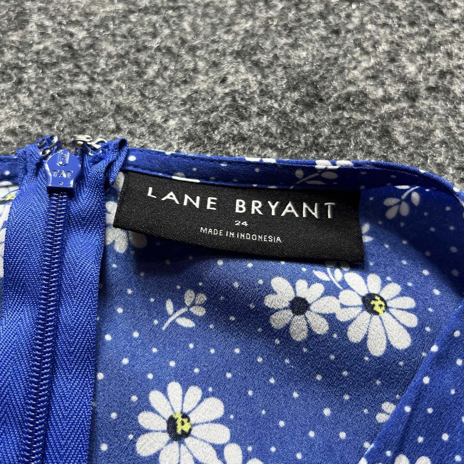 Lane Bryant Blue Daisy Floral High Low Wrap Dress Womens 24 Wedding Guest Frill