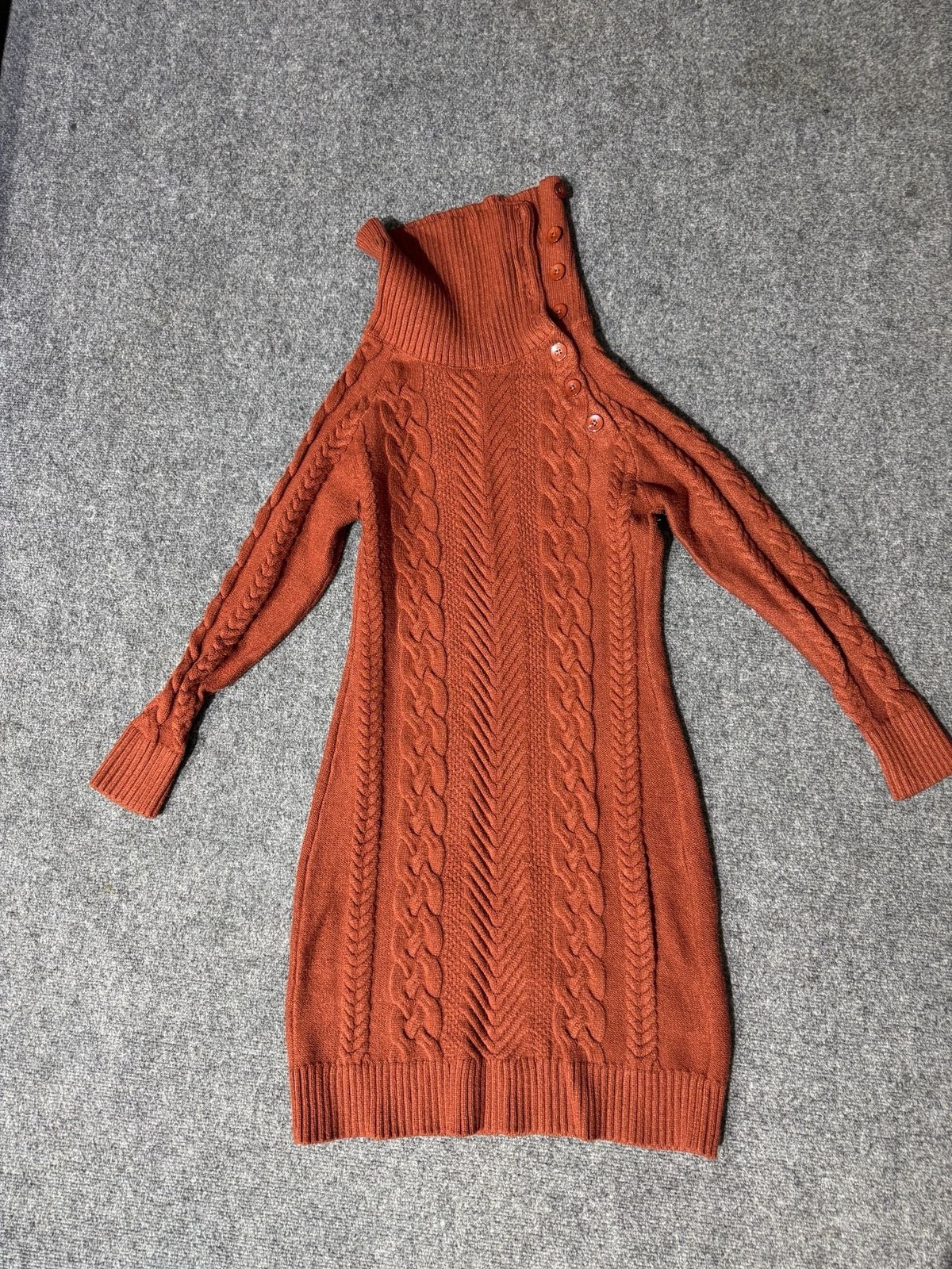 👗 BLENCOT Women’s Knit Sweater Dress – Brown (Size Large)