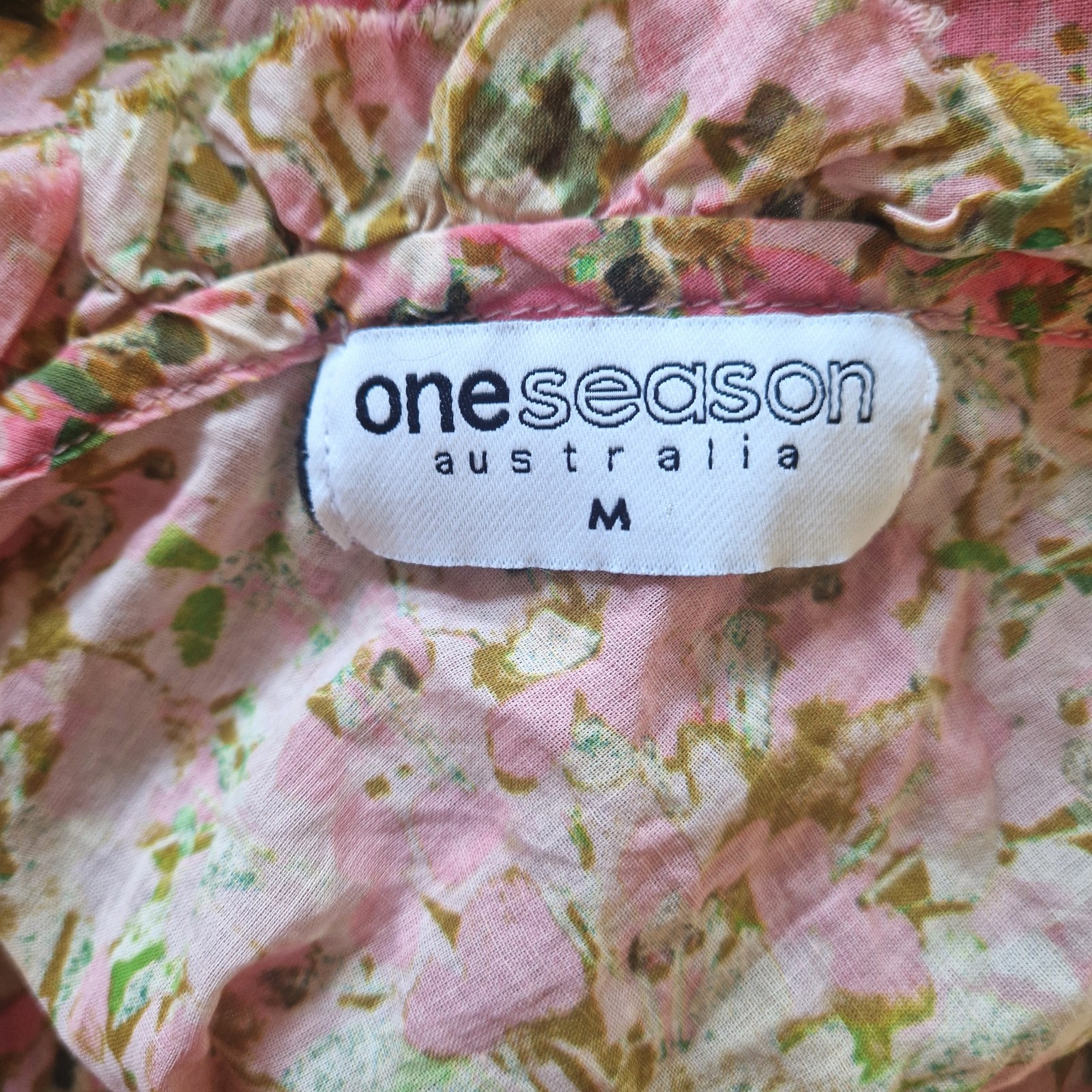 One Season Australia Oneseason Valentina cotton dress Size M