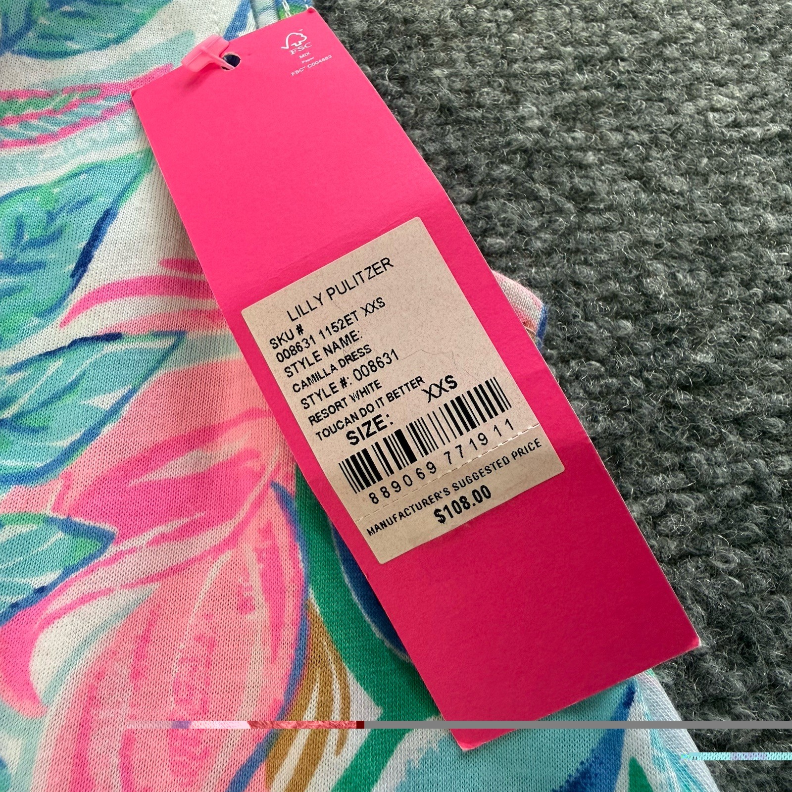 NWT Lilly Pulitzer Camilla Swing Dress Toucan Do It Better XXS Ruffle Pom Pom