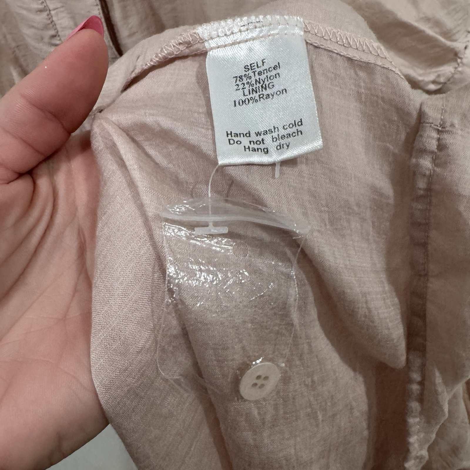 Women’s Mod Ref Button Front Savannah Dress Womens Size Small Lightweight Sheer