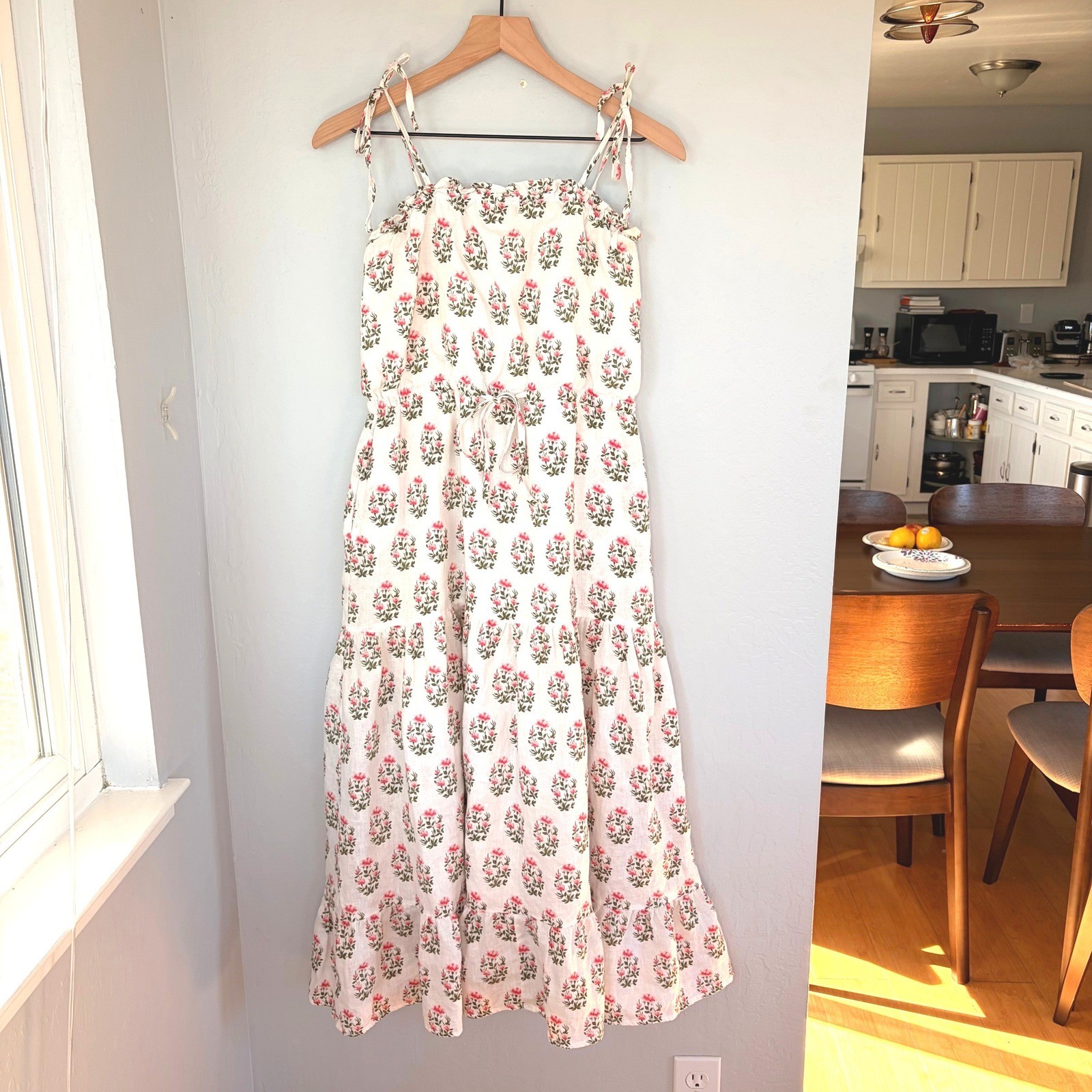 Anthropologie Meadows Dress US 2 Babydoll 100% Linen