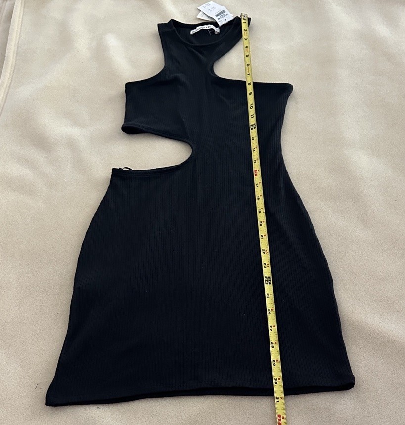 Abercrombie & Fitch Black Cut-Out Bodycon Sleeveless Dress Size XXSP NWT