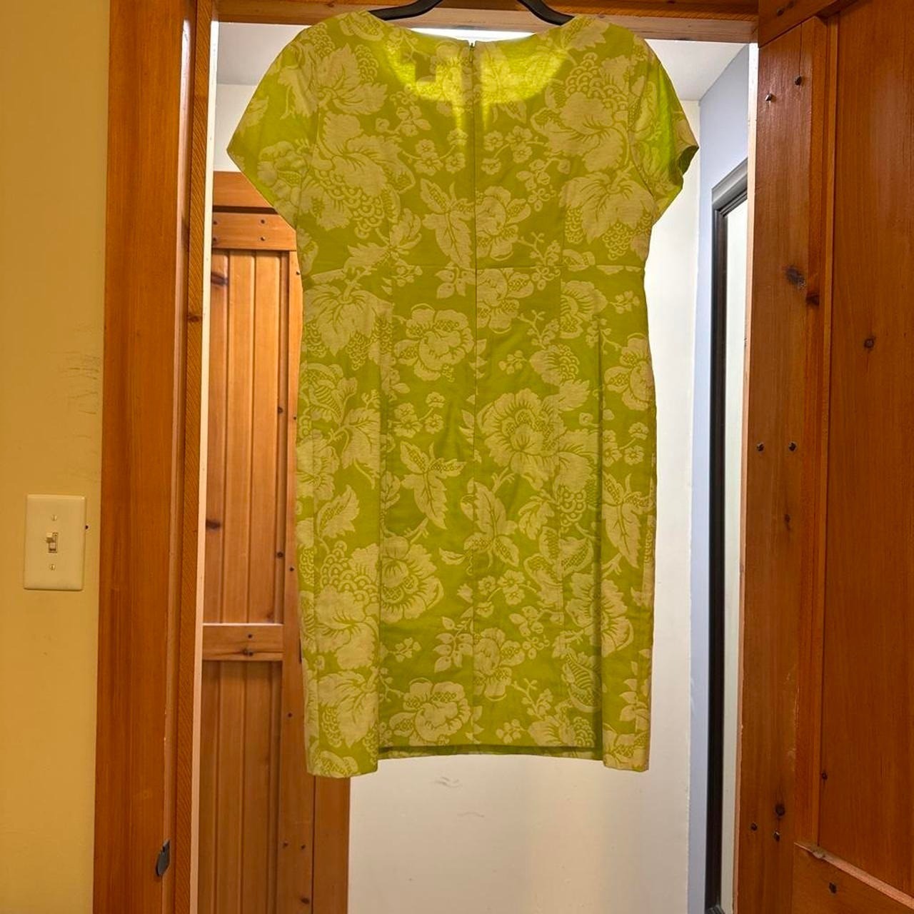 Jessica Howard True Retro Green floral sheath summer dress