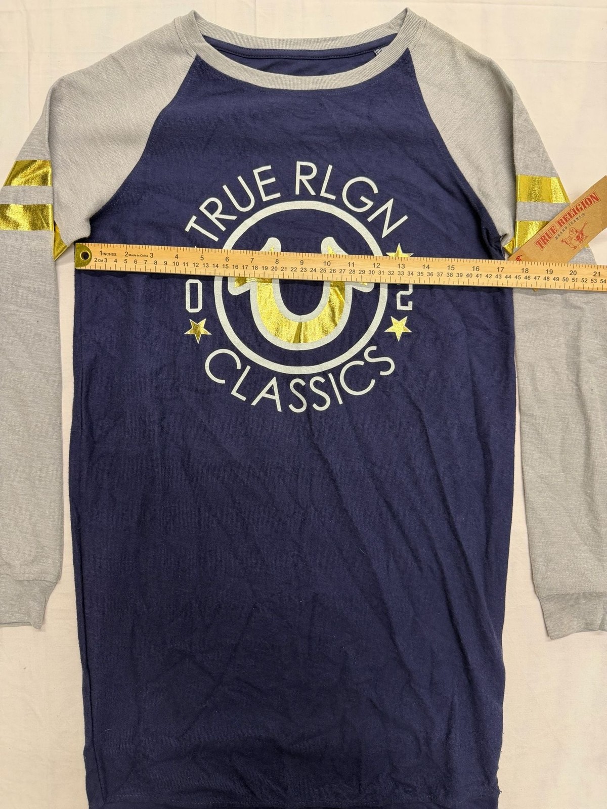 True Religion Classics Raglan Long Sleeve Sweatshirt Dress