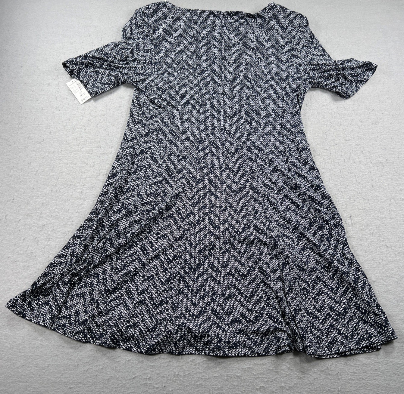Dressbarn DB Established 1962 Dress 16P Navy White Stretch Knee Length NWT