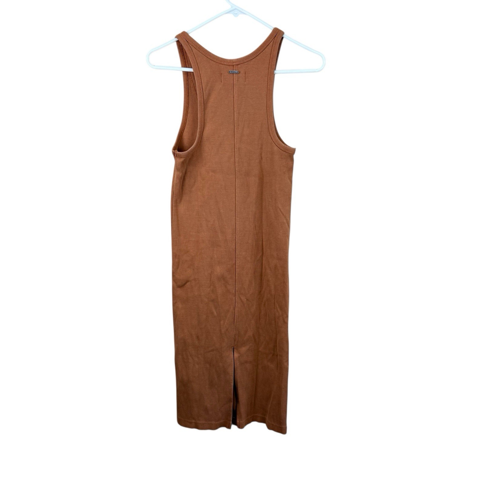 The Normal Brand 2 Snap Midi Dress Burnt Orange XS EUC