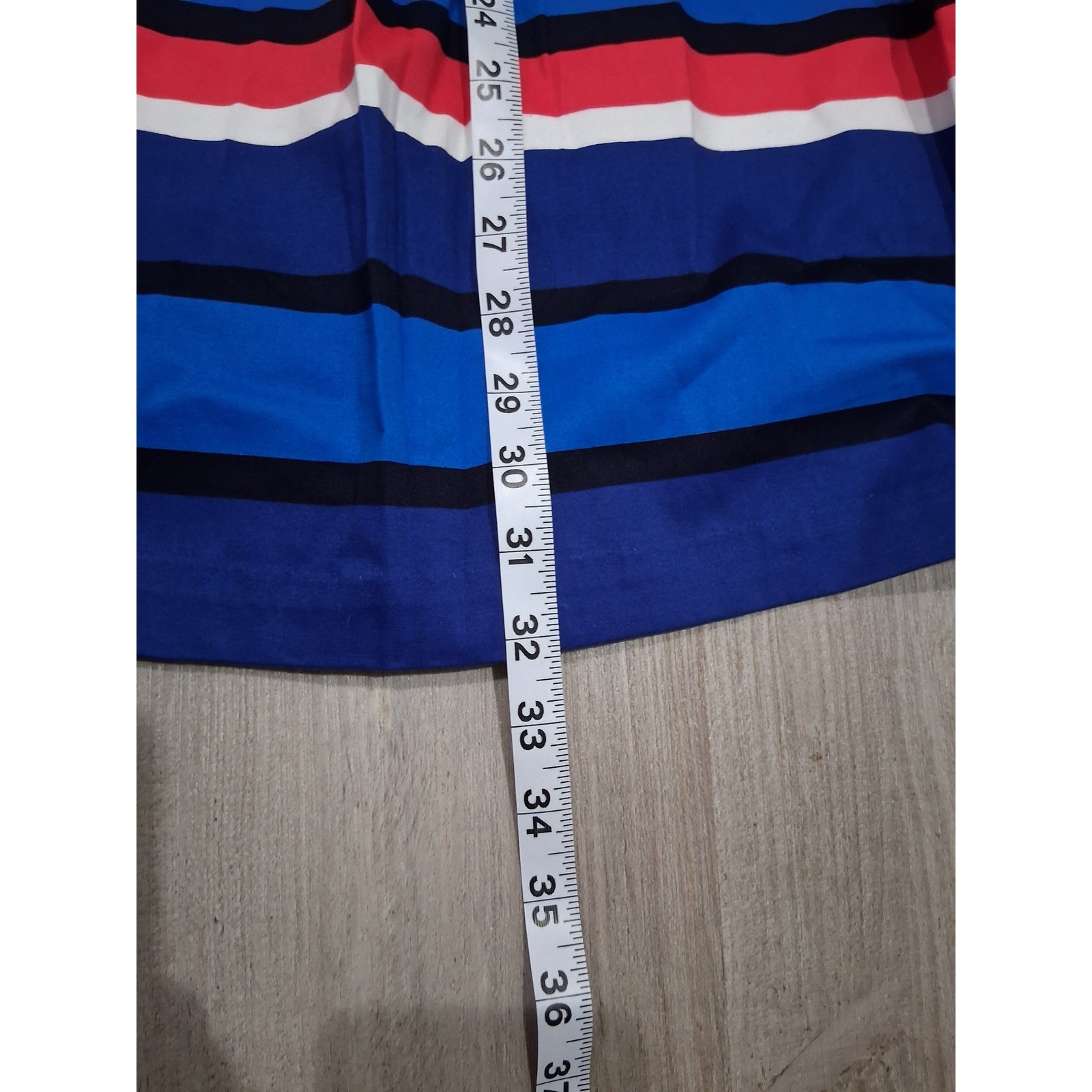 Tommy Hilfiger NWT Womens Stripe Sleeveless Fit Flare Dress Blue Red White Sz 10