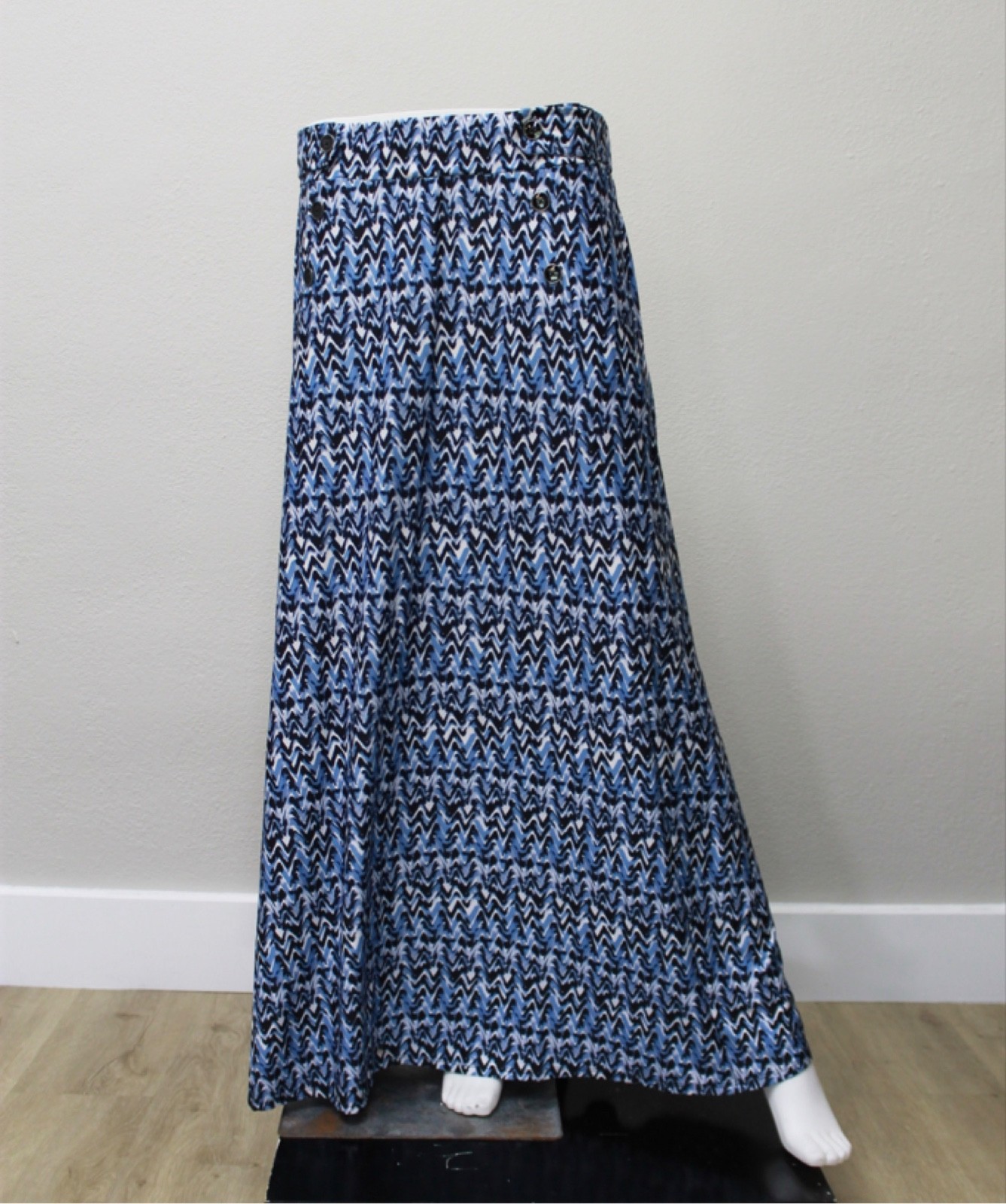 Women’s Robert Louis Tiered Maxi Skirt w Pockets Size Large