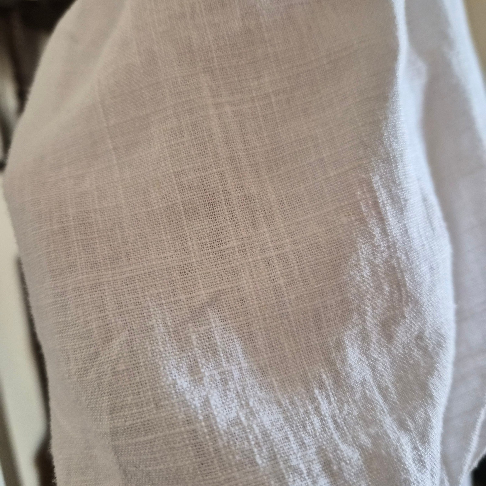 LOFT Ann Taylor White Cottagecore Linen Dress Size 12
