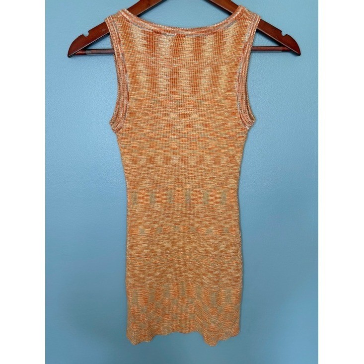 Peppermayo Sleeveless Knit Mini Dress in Marled Orange Boho Summer | Size 4