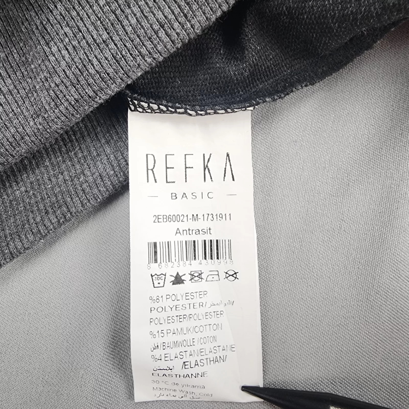 Refka Basic Women’s Size M Gray Turtleneck Sweater Dress Drawstring Long Sleeve