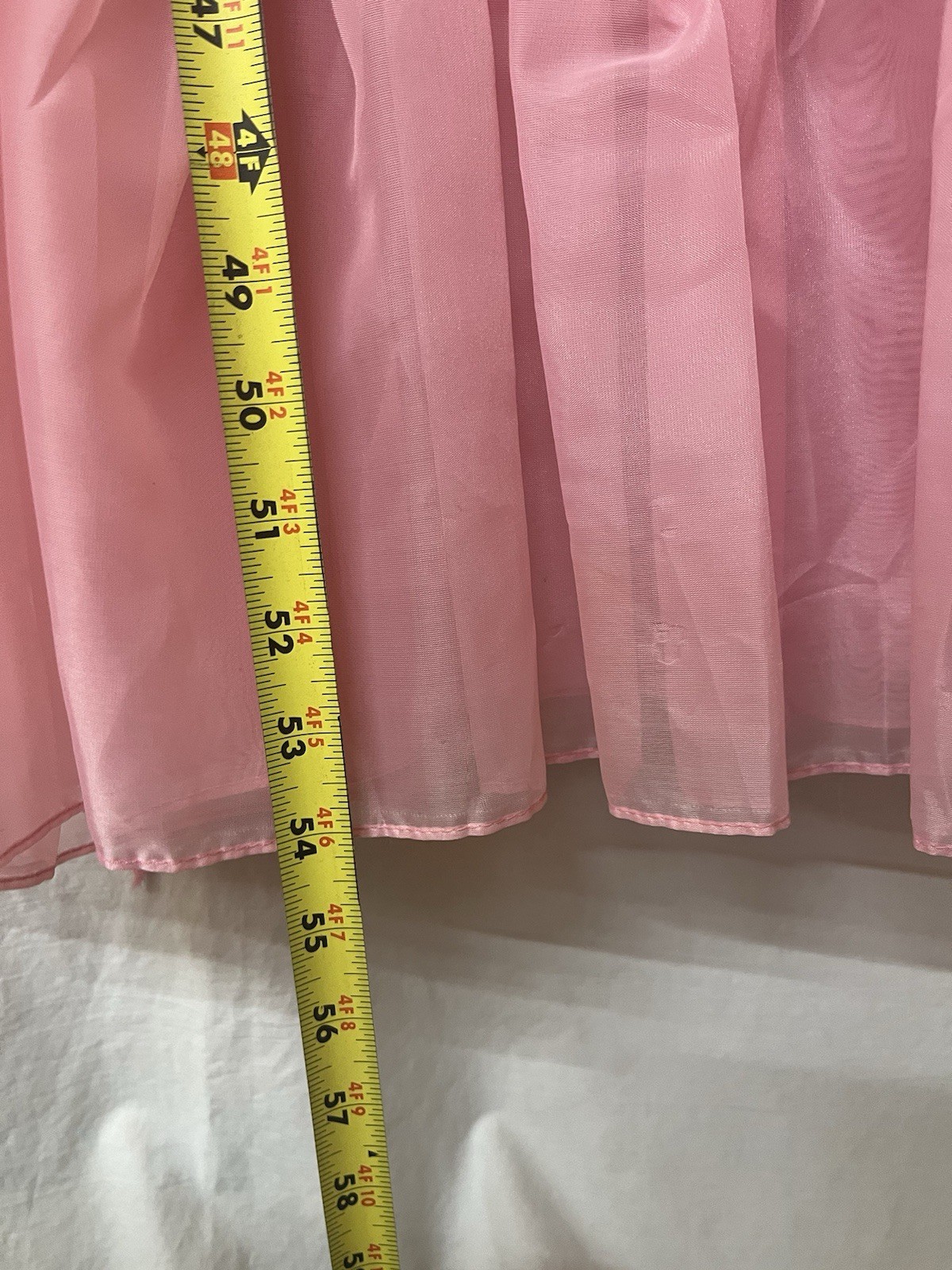 Vintage Dress 8 S Ruffle Sheer Nylon Tea Peasant Prairie Cottage Gypsy Cosplay