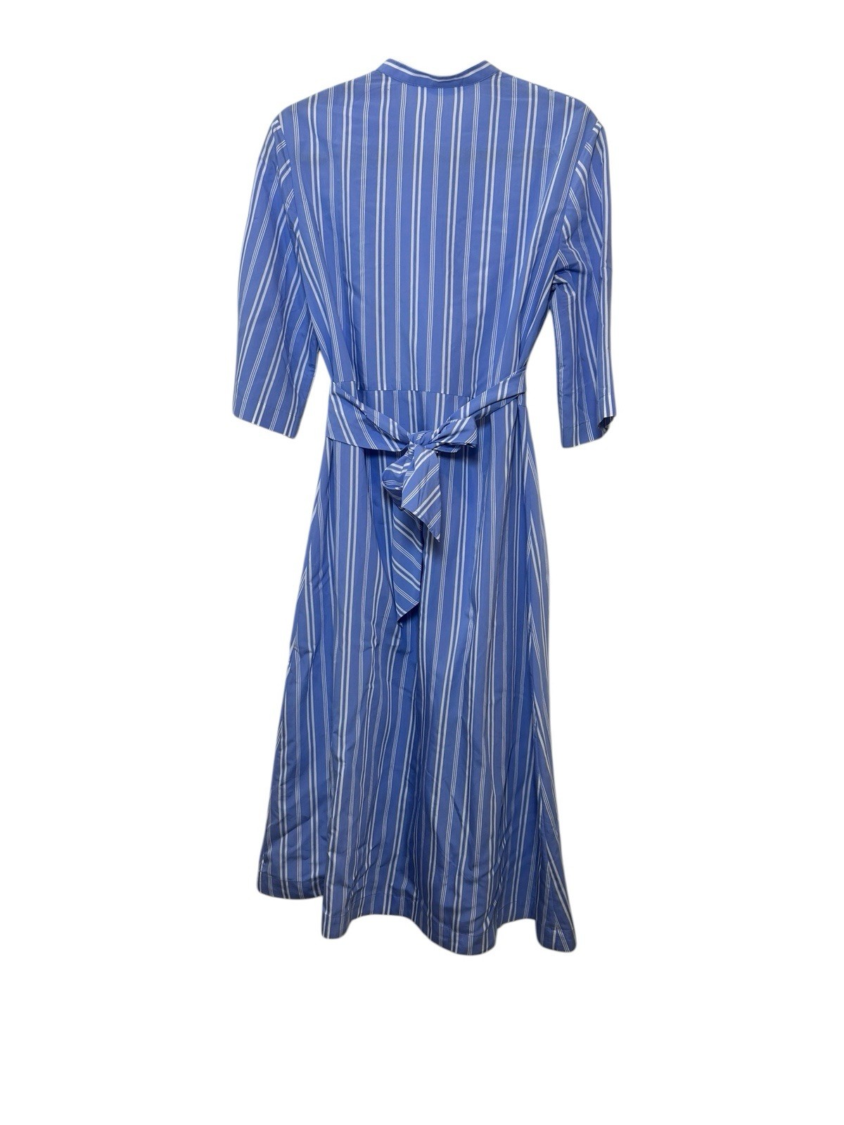 Samsoe Samsoe Silvia Striped Maxi Shirt Dress Bold Blue Size Small Relaxed
