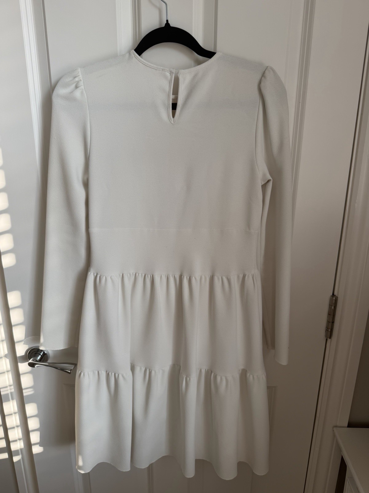 See by Chloe White Floaty Embroidered Mini Dress Designer 36 8