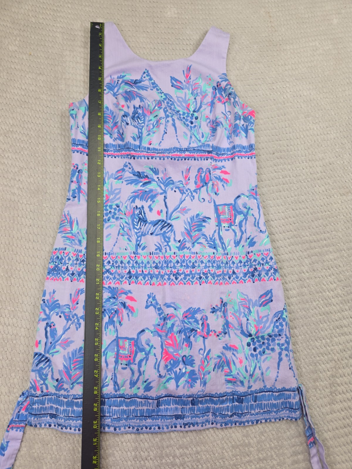 Lilly Pulitzer Dress Womens 2 Mila Shift Dress in Lilac Verbena Fruit Monkey