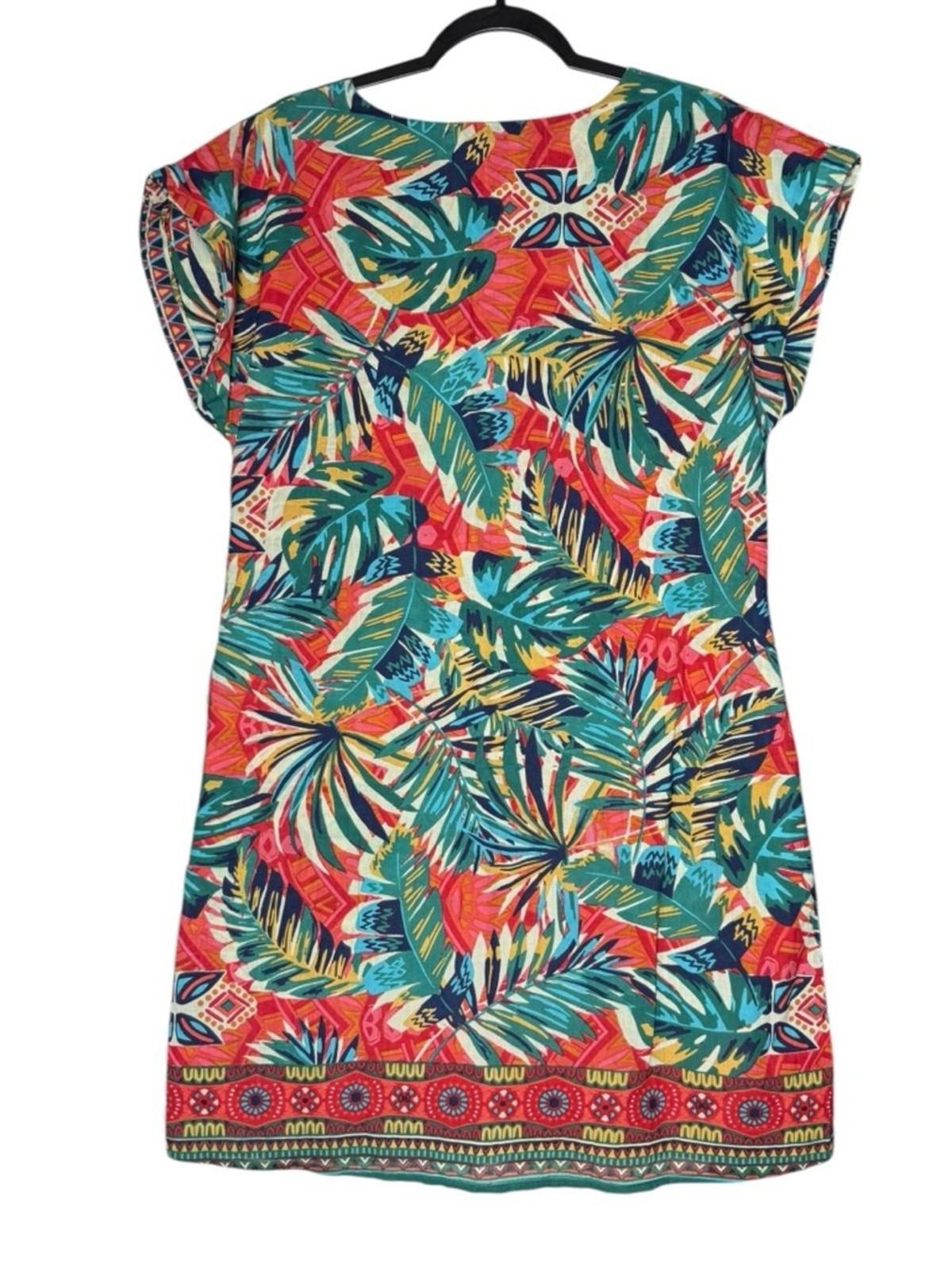 Orientique Naturally Australian Reversible Dress Small Tropical Cotton Vacation