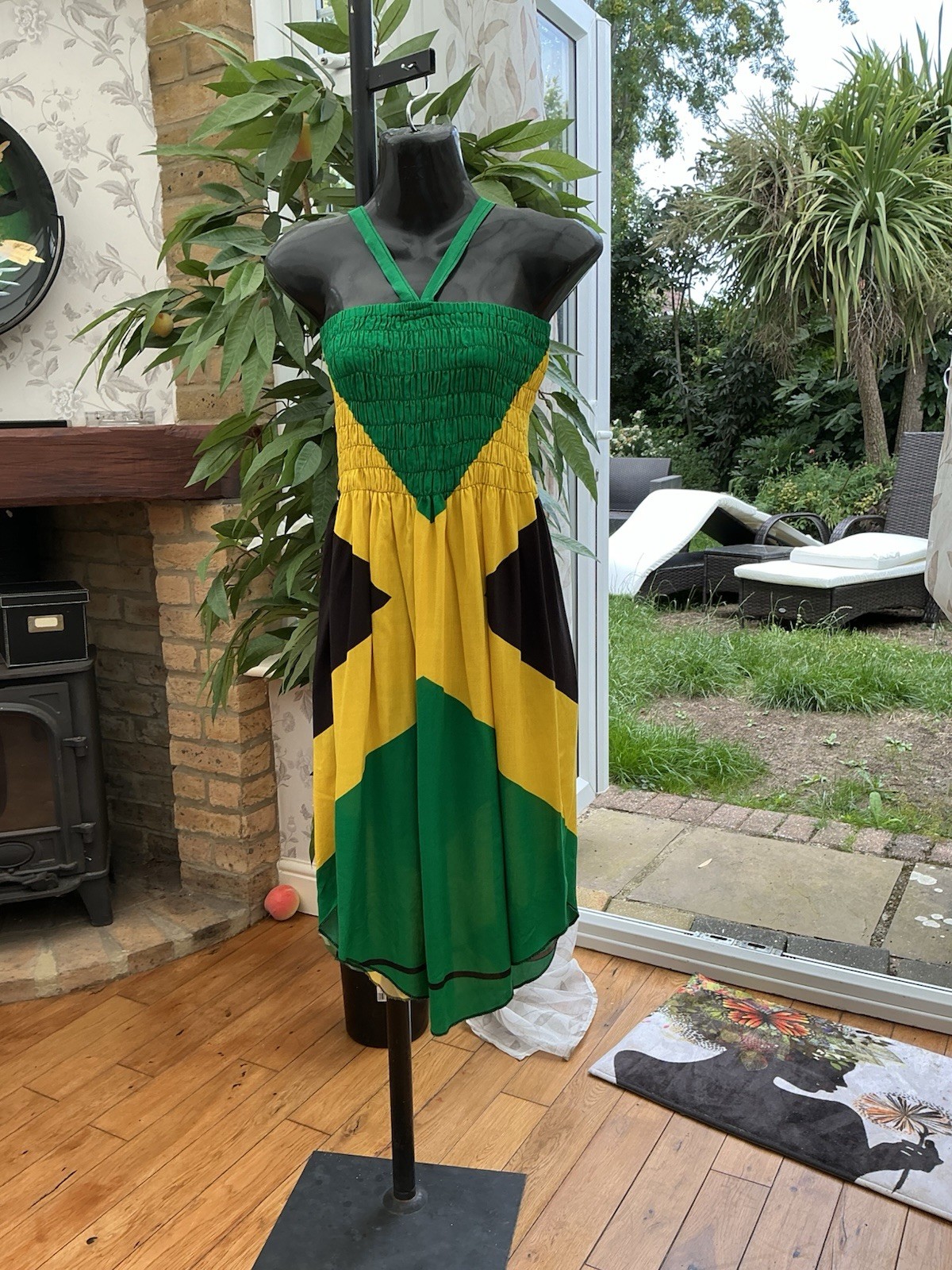NEW ARRIVAL….Jamaican Flag Colour Tube Dress….size…12-14