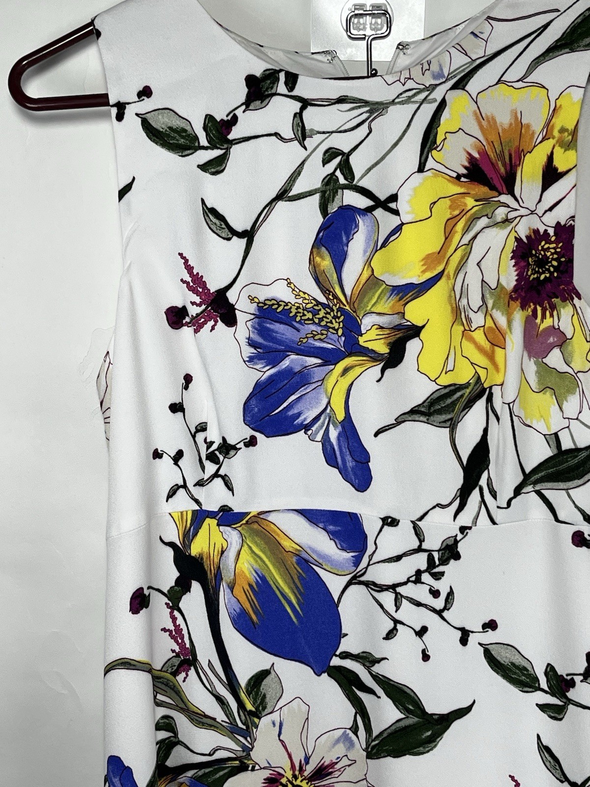 Banana Republic Floral Shift Dress Size 4 Preppy Girly Lightweight Lined EUC