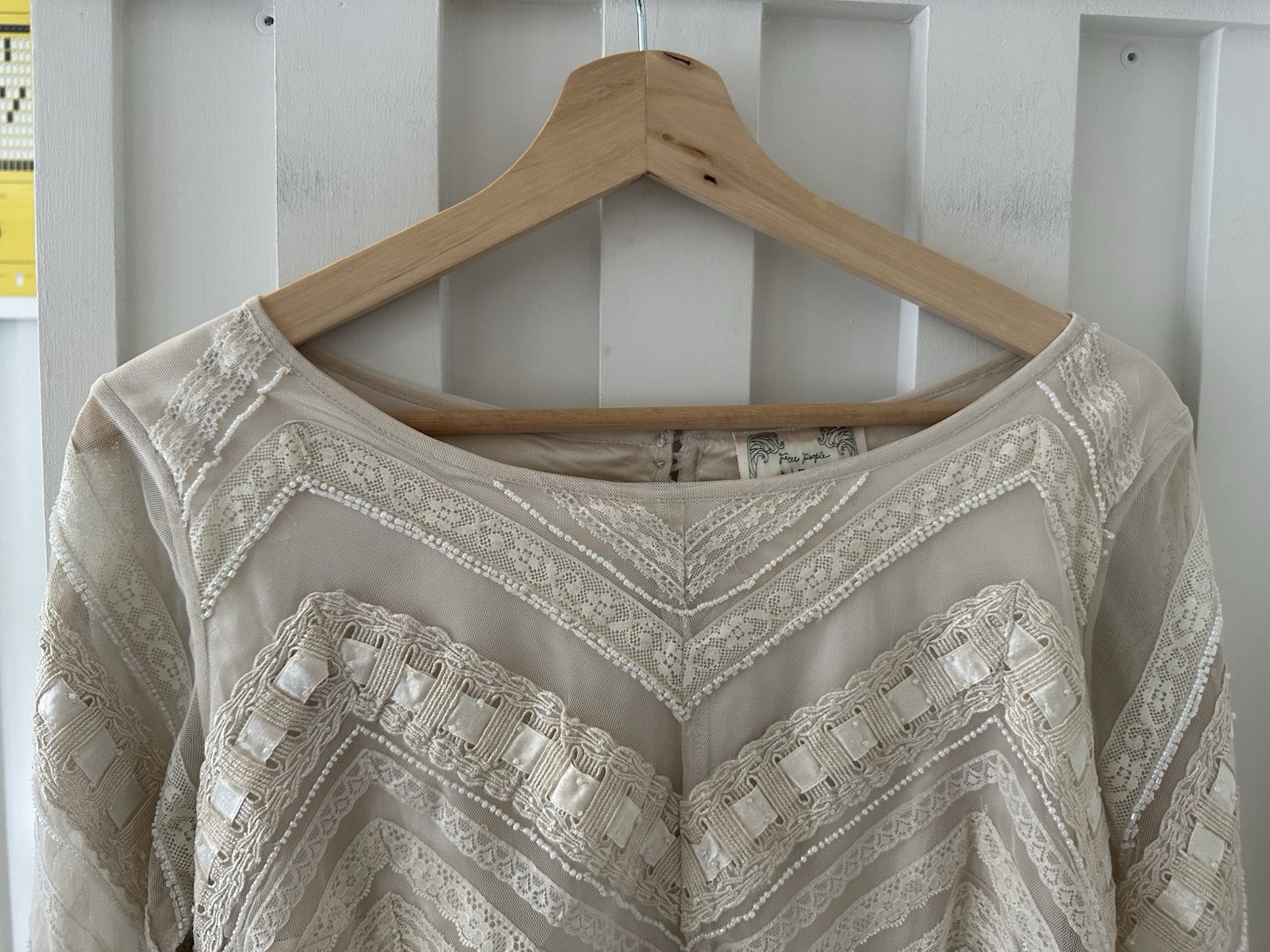 Free People New Romantics Future Heirloom Sequin Tulle Beaded Dress UK 8 US 4