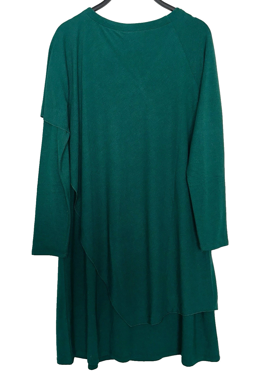 New NWT $110 SOFT SURROUNDINGS Petite Large PL Marla Dress Jade Green Stretch