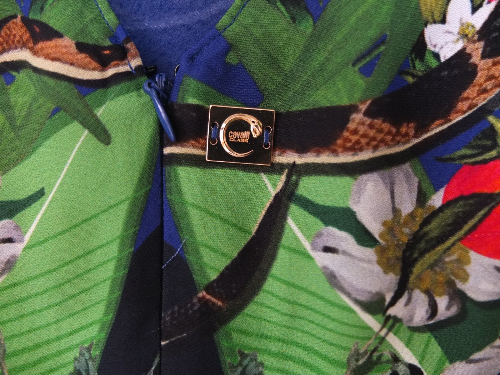 CLASS ROBERTO CAVALLI Multicolor Sleeveless Shift Knee Length Dress Size 8