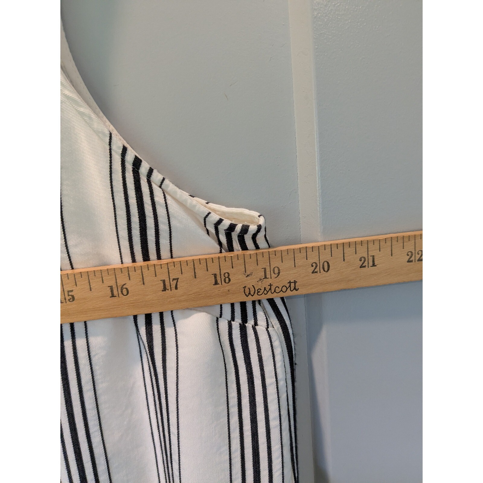 Maeve Anthropologie Ester Striped Midi Dress Sleeveless Button Front Casual 10