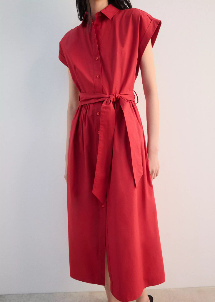 NWT mango Belt shirt dress