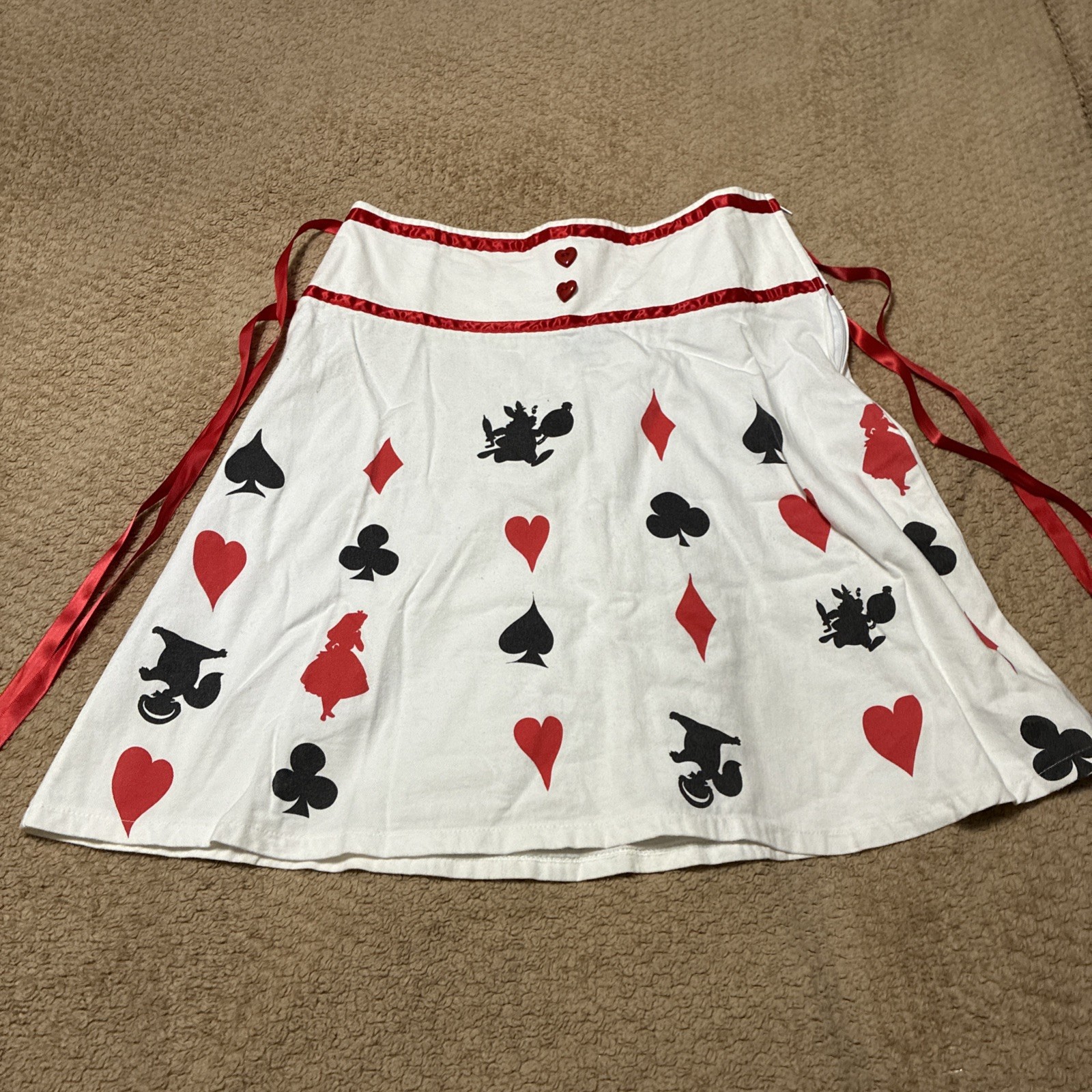 Vintage Disney Alice In Wonderland Shirt Cosplay Doe Mighty Fine Queen Of Hearts