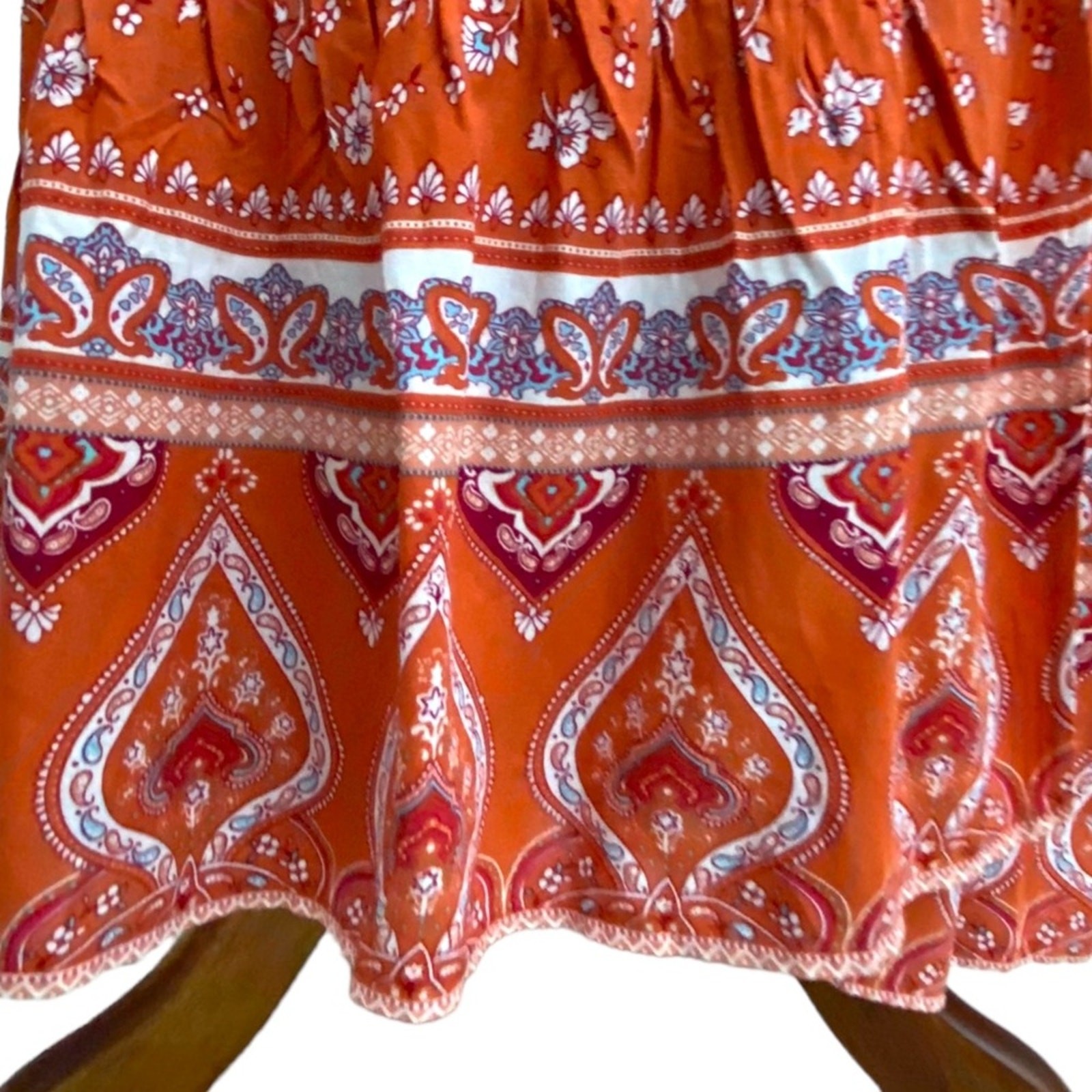 Maxi Dress Medium Boho Wrap Cottage Floral Long dress Vacation cruise romantic