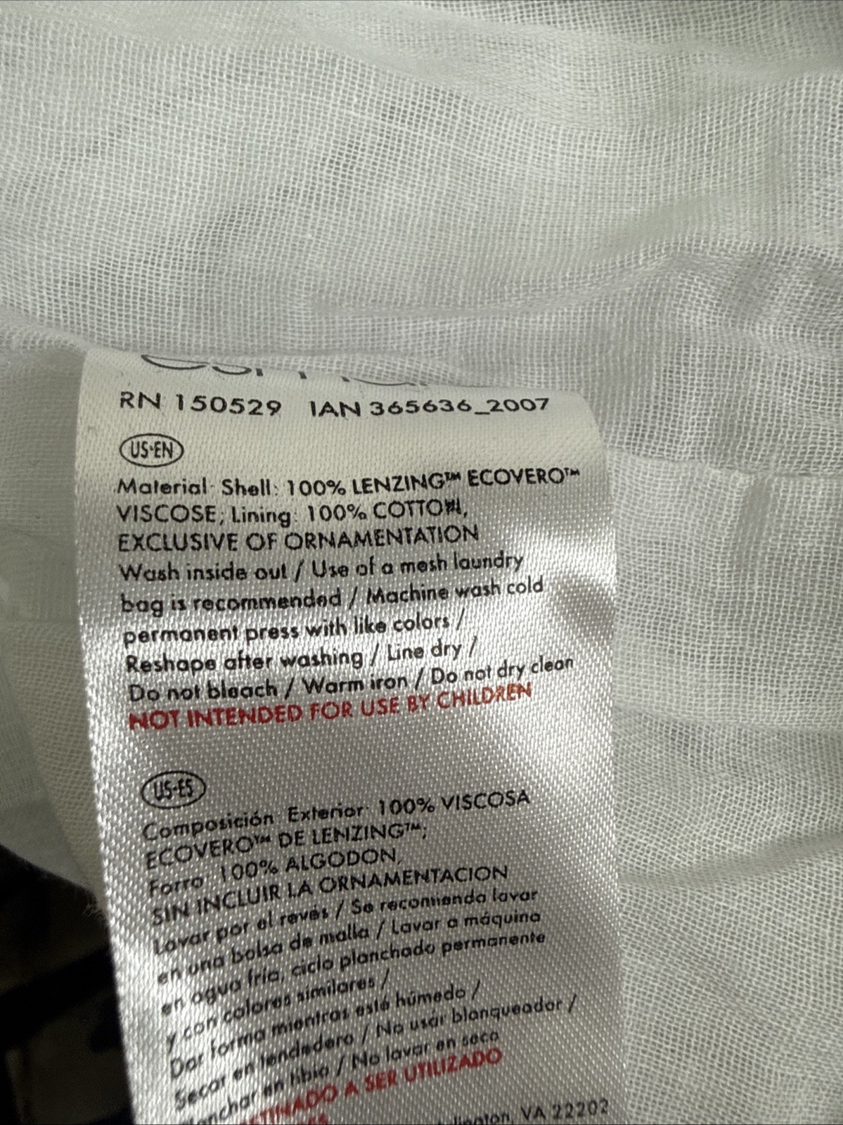 NWT White Dress Esmara 8 Guazy Boho Peasant Cotton Lined Viscose Festival Beach