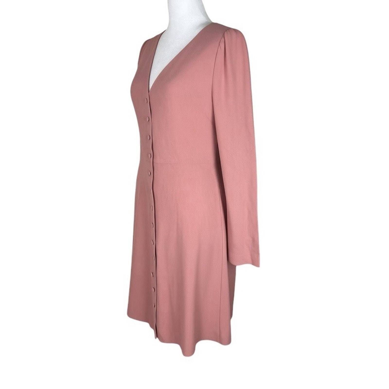 & Other Stories V-Neck Button Up Dress Romantic Cottagecore Soft Girl Size 6