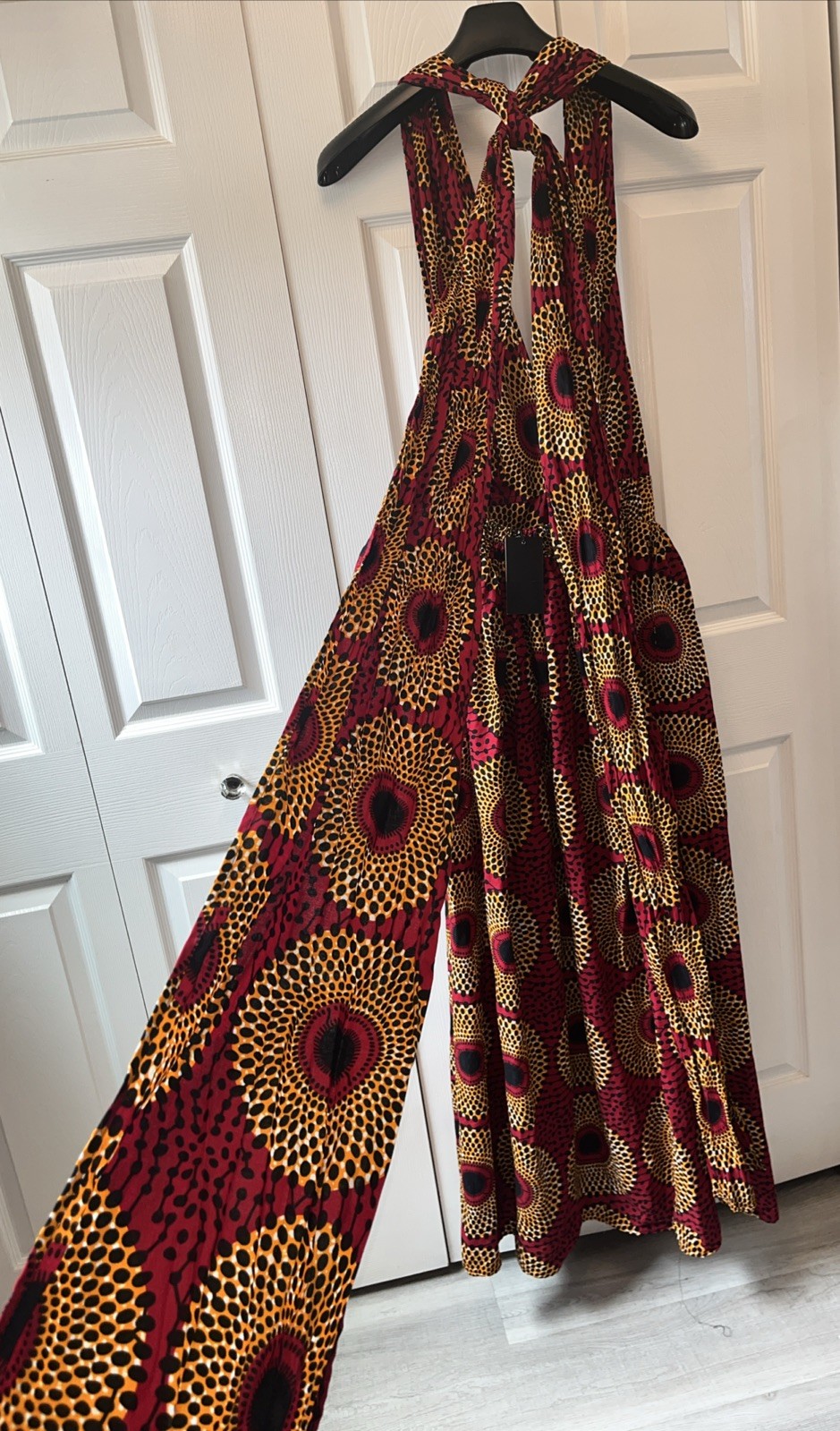 African infinity dress S – L Convertible Halter Top, Twist, Ankara Kente Cotton
