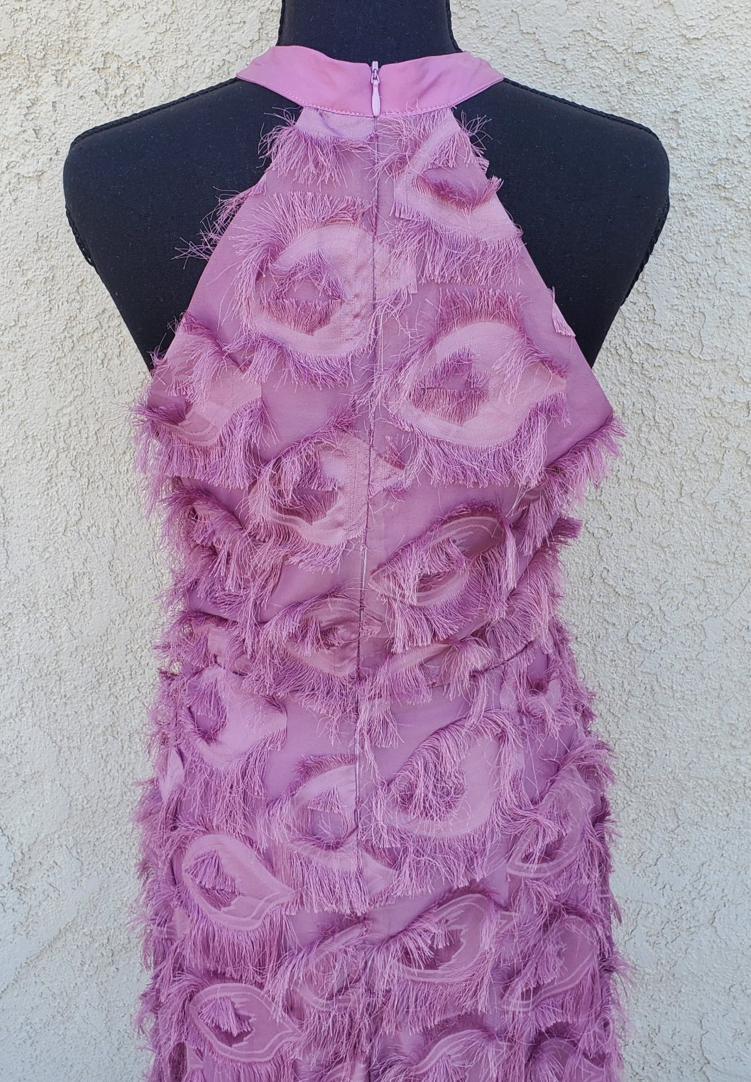 NWT RARE DAZY Pink Sleeveless Eyelash Rayon Maxi Party Dress Size M Fairy Core