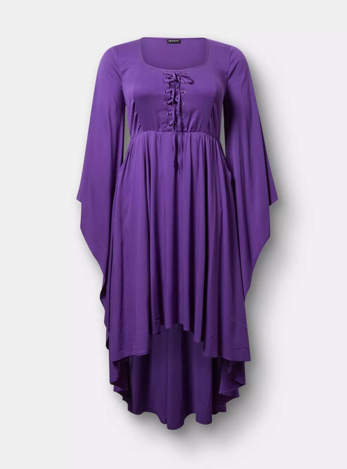Torrid Halloween Witch Dress Hilo Lace Up Purple COSPLAY NWT New 4X
