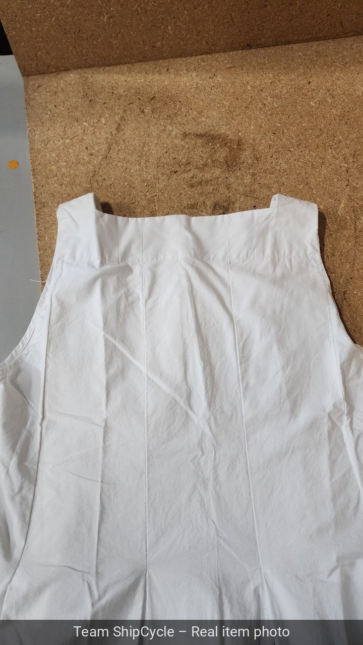 Daniela Gregis Sleeveless Dress Cotton White One Size G2U