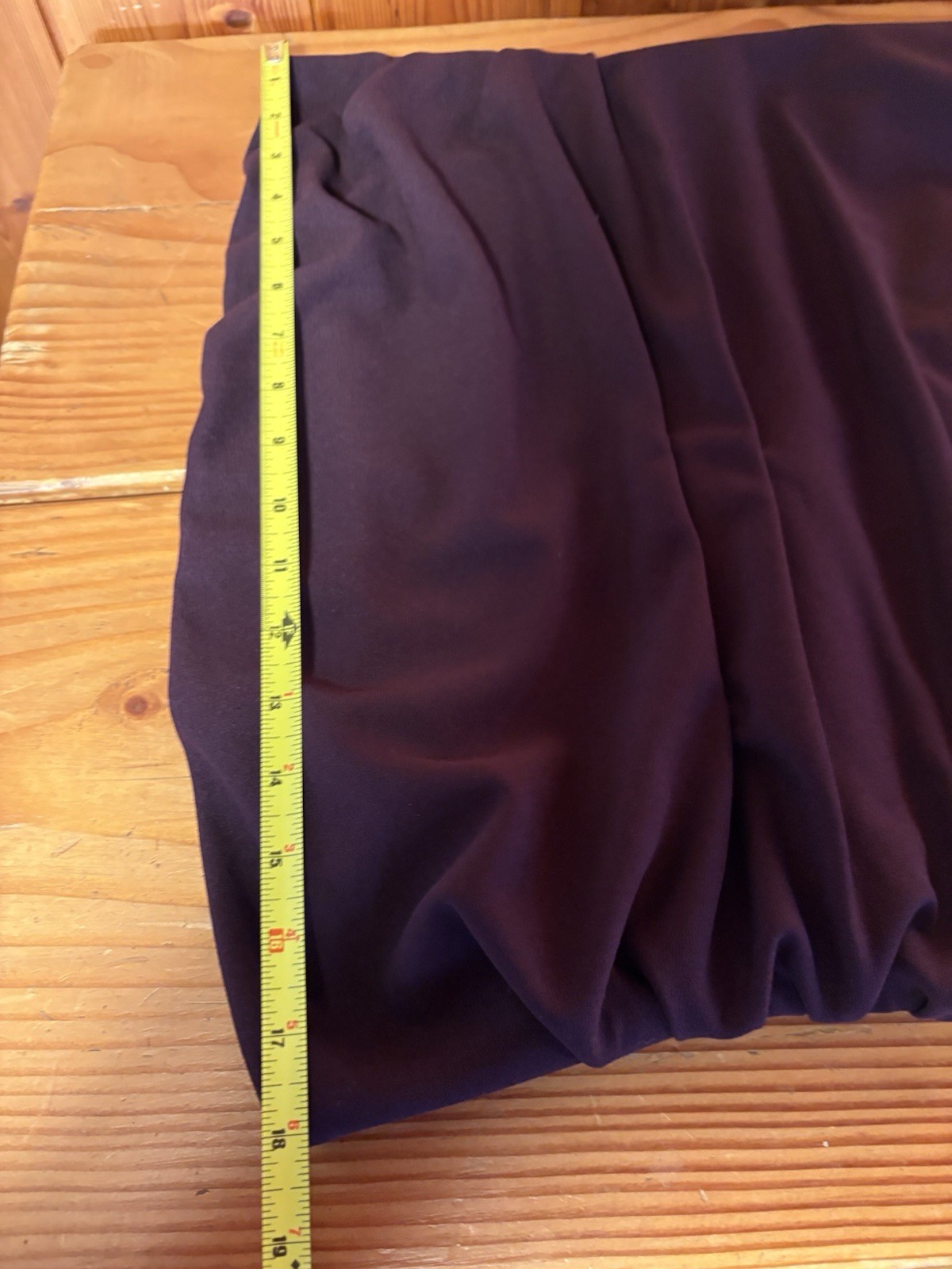 Anthropologie BHLDN Strapless Ruched Burgundy Midi Formal Prom Dress SZ XL