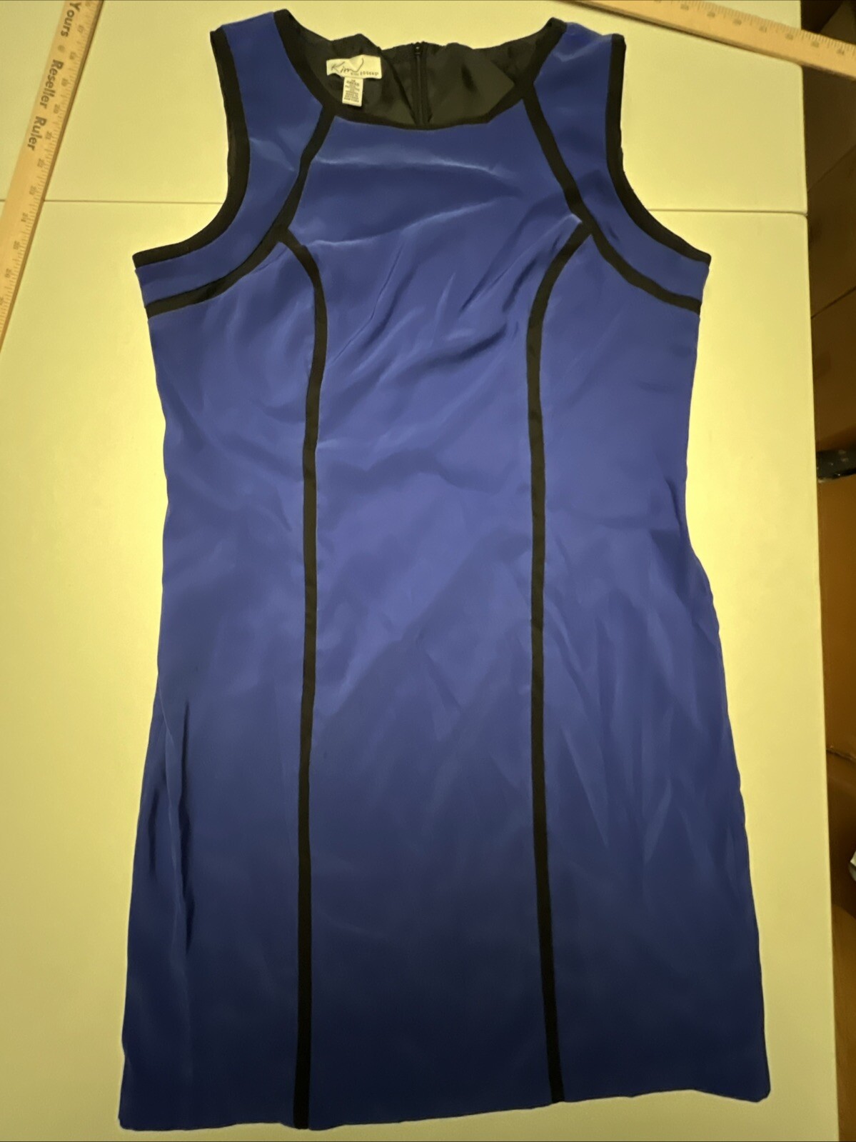Kim Rogers Dress Women’s Size 14 Sleeveless Sheath Royal Blue Knee Length