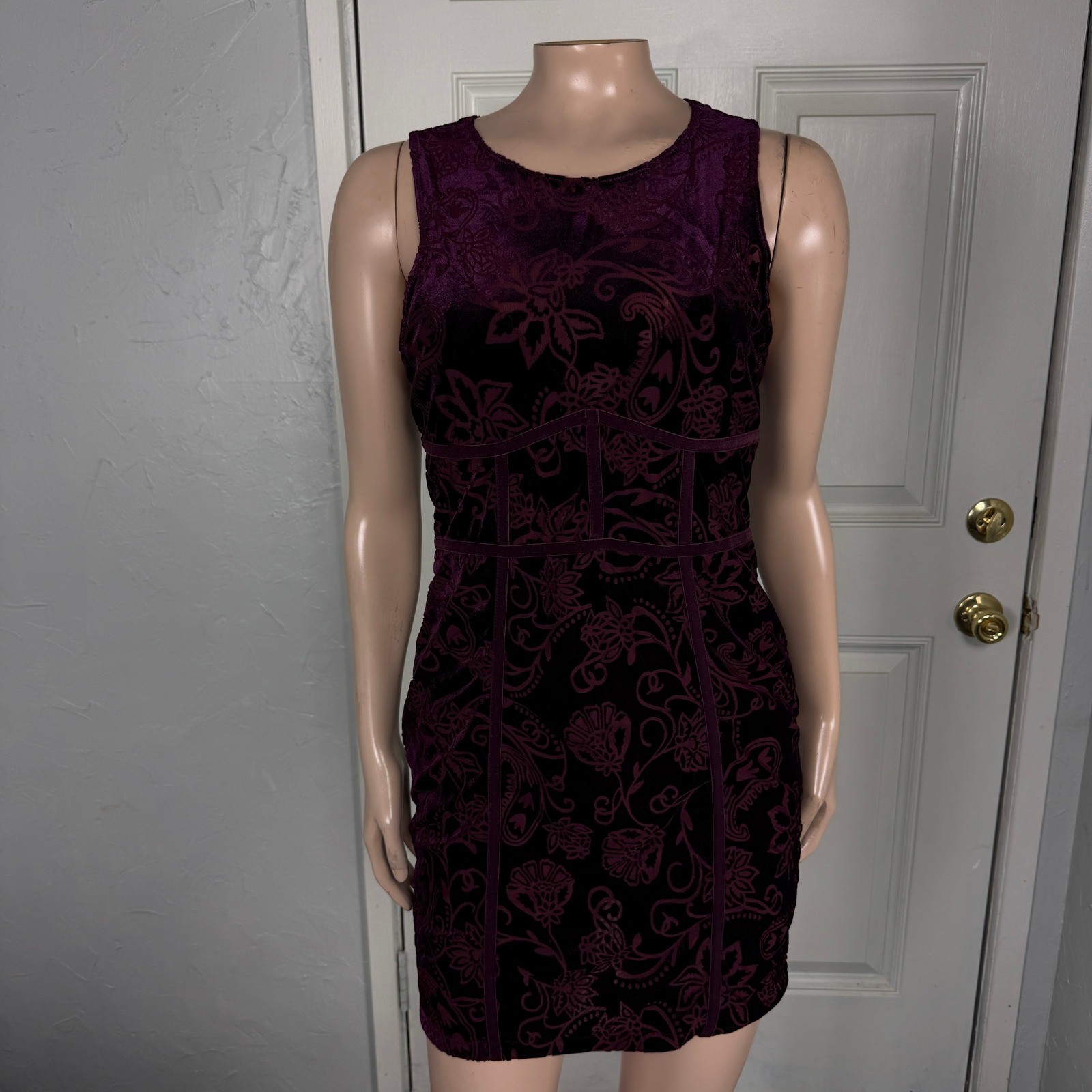 Intimately Free people Burnout Babe Women’s Dress Medium Floral Mini Boho HH5
