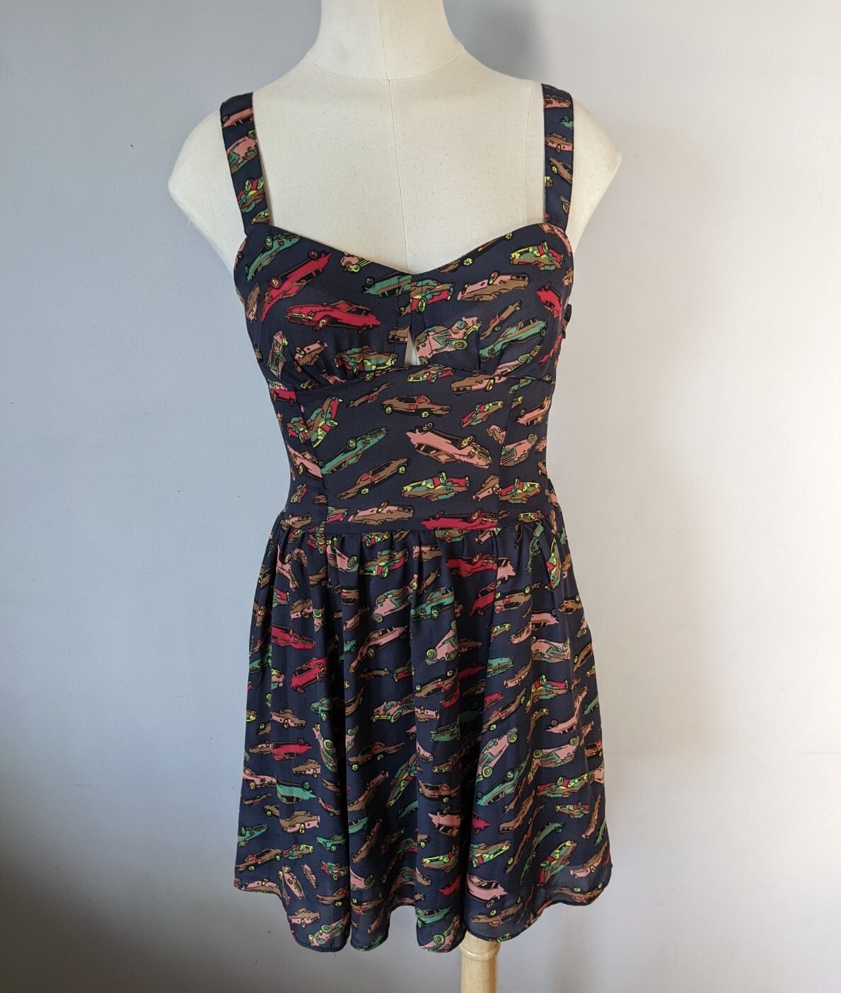 Tripp NYC Dress Women’s XS Hi-low Rockabilly Classic Cars