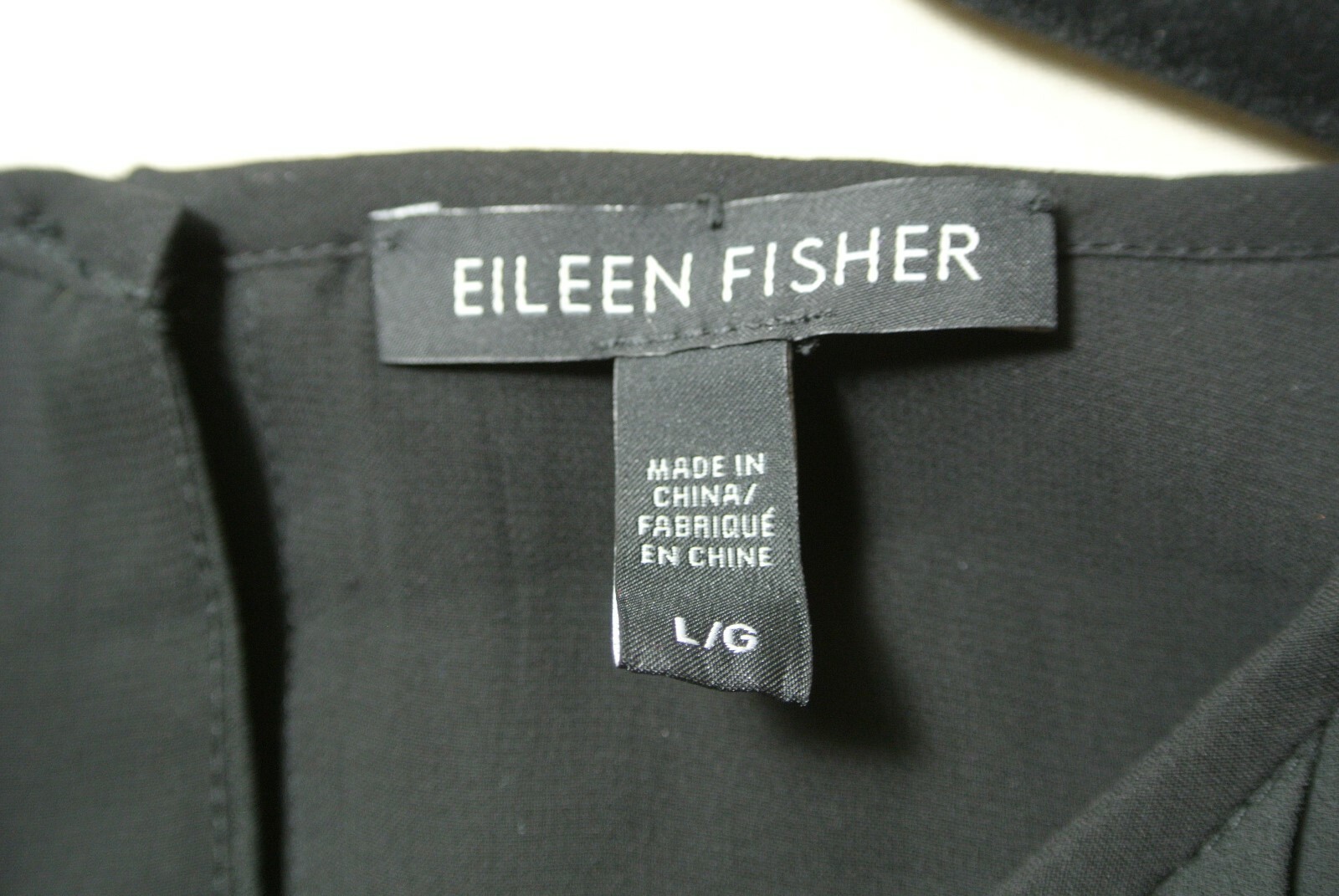 NEW Eileen Fisher Recycled Polyester Pleated Dress in Black – Size Ln #D2172