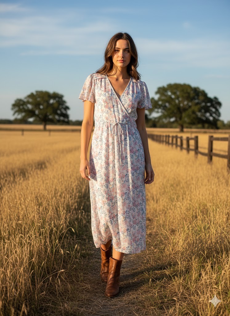 NWT Christy Dawn The Dawn in Carnation Blossom Lightweight Midi Dress S $198