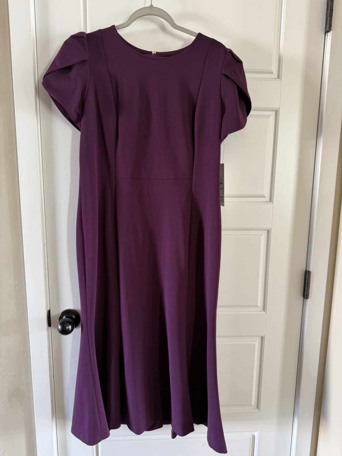 Calvin Klein Womens Aubergine Purple Modi Dress Size 14 $134.00
